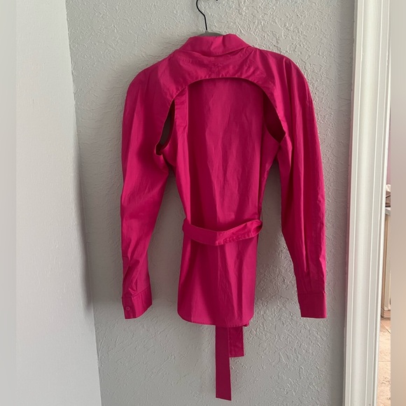 DEREK LAM 10 CROSBY Casper cotton-blend poplin shirt - Picture 8 of 9